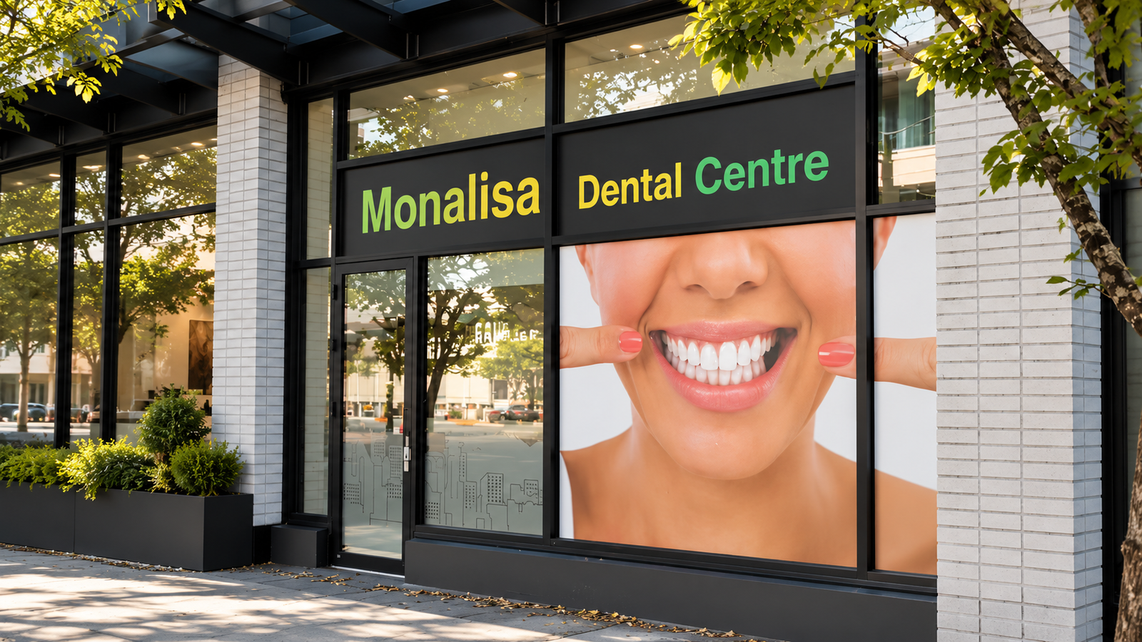 Exterior of Monalisa Dental Centre on West 4th Avenue in Kitsilano